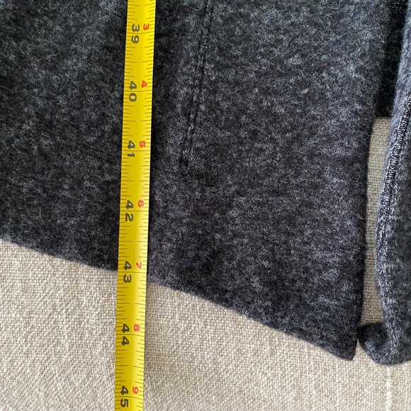 Anthropologie hooded longline cardigan in black/grey marl - Size M/L - Picture 6 of 9